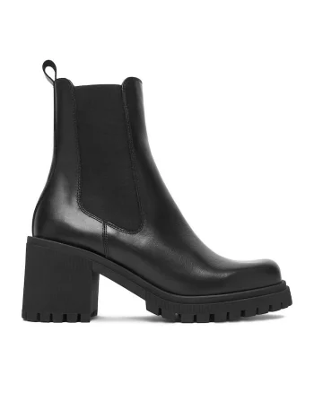Botine dama,  piele naturala, negru C-GATE-I23 28115PE,