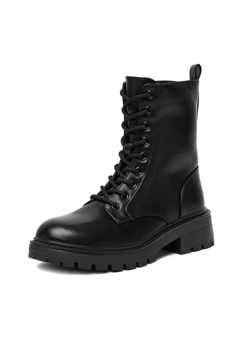 Ghete dama,  CEO-HY6099S-1, piele ecologica, negru