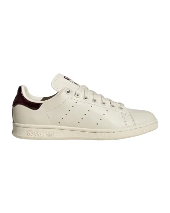 Pantofi sport Stan Smith din piele cu perforatii laterale, Crem