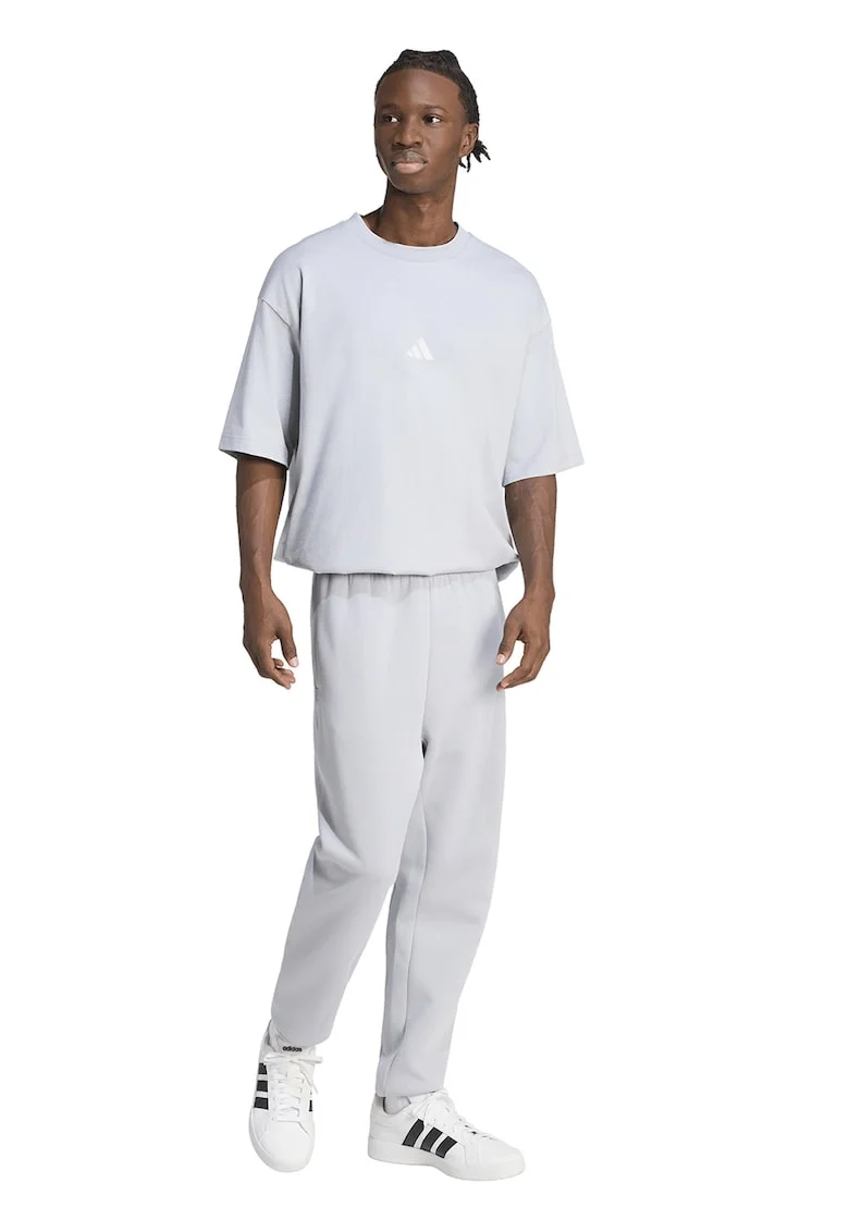 Pantaloni de trening conici cu buzunare laterale, Gri deschis