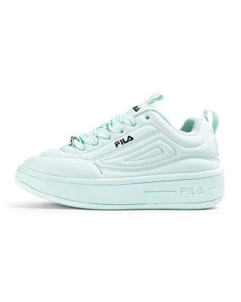 Pantofi sport flatform din piele ecologica cu logo Superbubble, Alb murdar