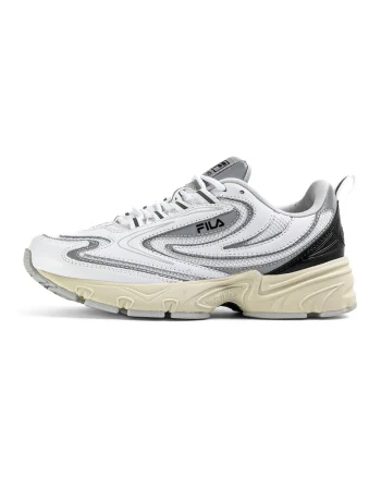 Pantofi sport cu insertii din material textil Actix, Alb murdar/Argintiu