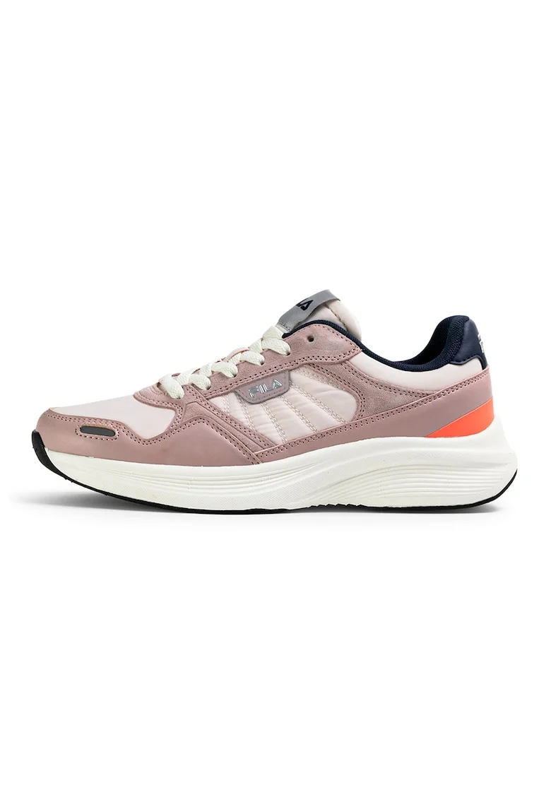 Pantofi sport din piele cu garnituri din material textil Skyleap, Violet deschis/Alb murdar