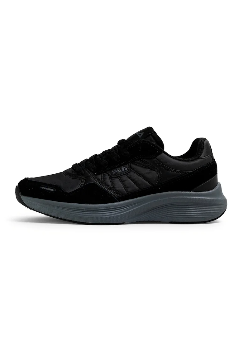 Pantofi sport din piele cu garnituri din material textil Skyleap, Negru