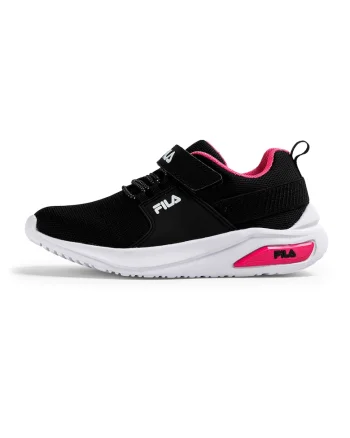Pantofi sport de plasa cu velcro Upspark, Alb/Negru/Roz