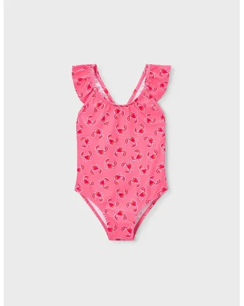 Costum de baie intreg cu model floral