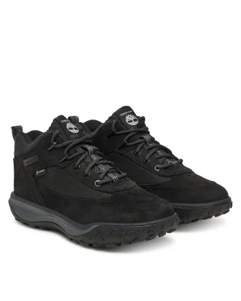 Ghete barbati,  TimberCush Motion 7, piele naturala, negru