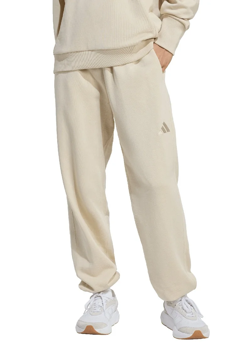 Pantaloni de trening din bumbac cu talie ajustabila ALL SZN, Bej deschis