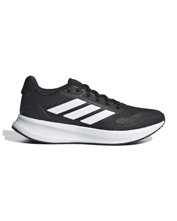 Pantofi sport Run Falcon 5 low-cut din plasa, Negru/Alb murdar
