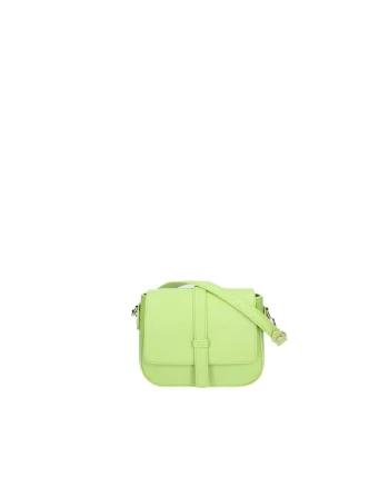 Geanta crossbody din piele cu bareta ajustabila, Verde