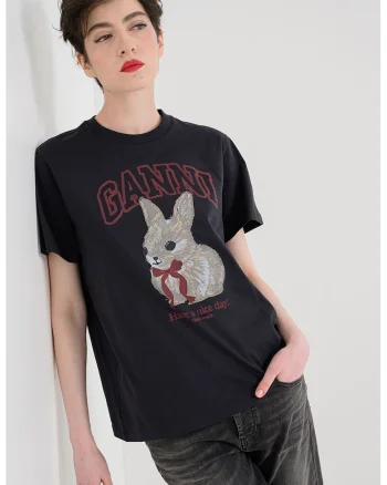 Tricou lejer cu imprimeu logo, Rosu/Negru