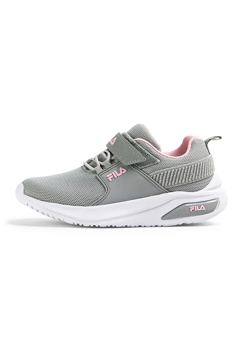 Pantofi sport de plasa cu velcro Upspark, Gri deschis/Roz pal