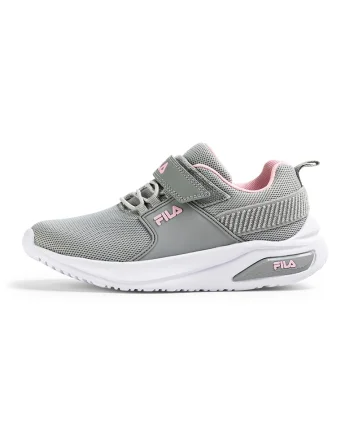 Pantofi sport de plasa cu velcro Upspark, Gri deschis/Roz pal