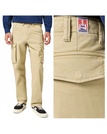 Pantaloni barbati,  Casey Jones Cargo, bumbac, bej,