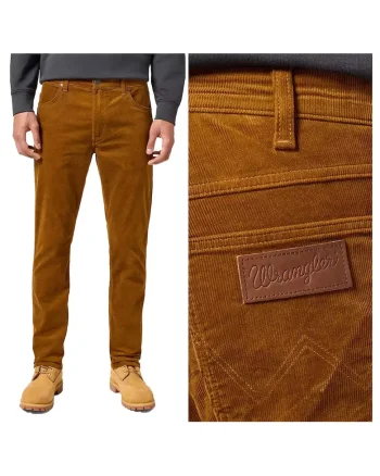 Pantaloni barbati,  Greensboro, bumbac, maro,