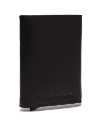 Portofel carduri unisex piele naturala, Paris,, Negru
