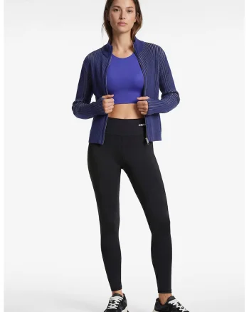 Colanti crop cu talie inalta, Negru