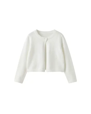 Bolero copii,  Malena, Poliester, Elegant, Ecru