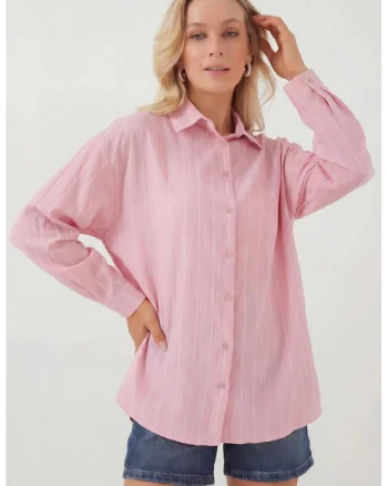 Camasa dama,  Textil, Roz