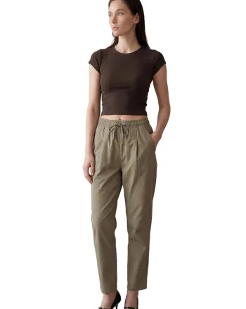 Pantaloni dama,  Bumbac, Kaki