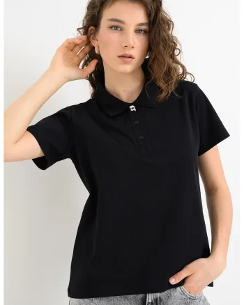 Tricou polo Ikon, Negru