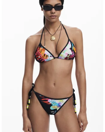 Slip cu imprimeu floral, Multicolor