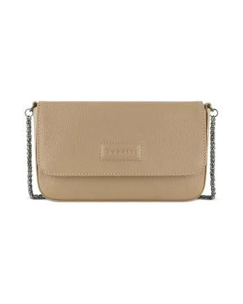Geanta Crossbody dama  Elsa, piele naturala, 494612, Bej