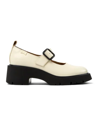 Pantofi Mary Jane de piele Milah, Crem
