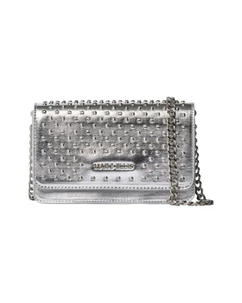 Geanta crossbody cu detalii metalice Deep, Argintiu