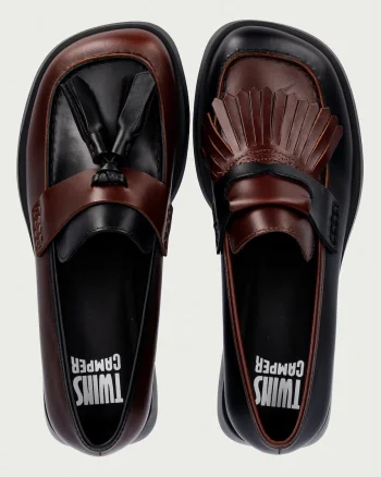 Camper loafers slip-on pentru femei din piele TWS