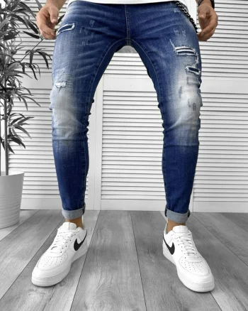 Blugi barbati conici albastri 5792 H4-6.1