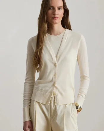 Lauren Ralph Lauren cardigan pentru femei cu bumbac