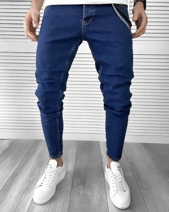 Blugi barbati conici albastri 1690 G1-2