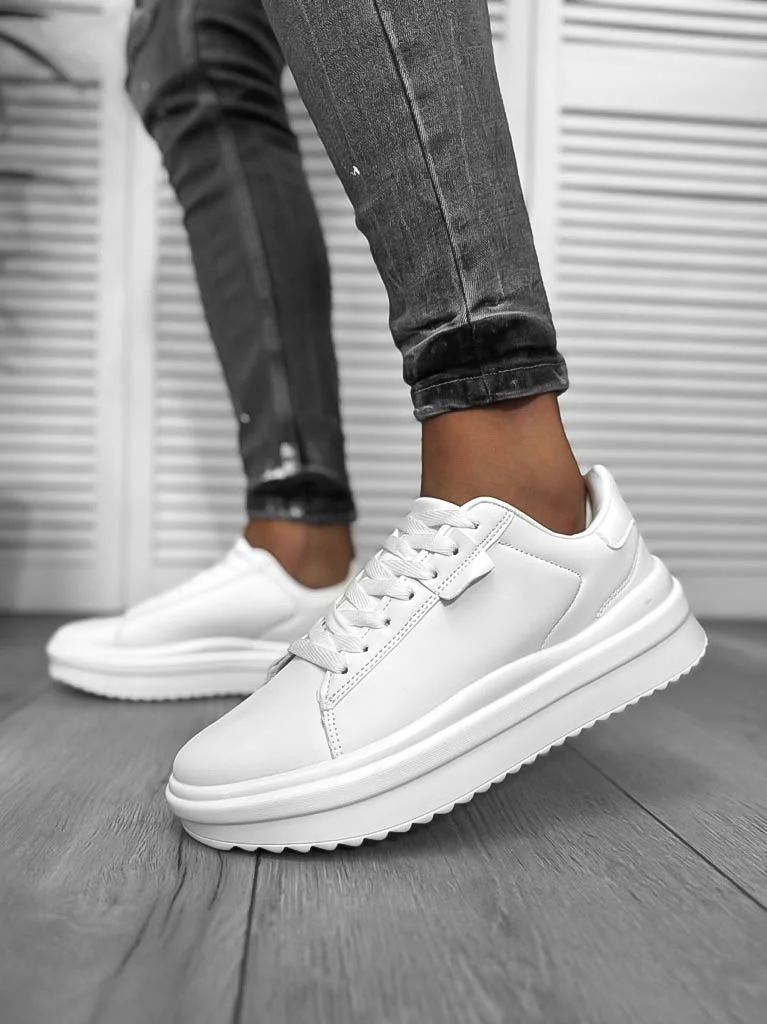 Adidasi barbati casual albi 069  N11-3