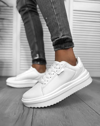 Adidasi barbati casual albi 069  N11-3