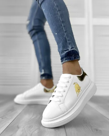 Adidasi barbati casual albi FCL805 T6-2