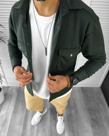 Camasa barbati casual neagra 12916