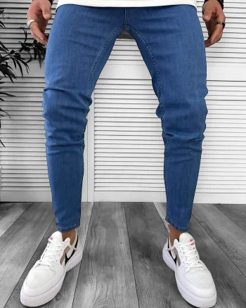 Blugi barbati conici albastri 13008 B14-2