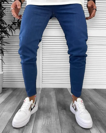 Blugi barbati conici albastri 13009 H2-5