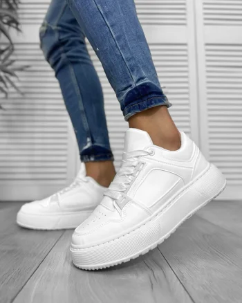 Adidasi barbati casual albi M01 N8-3