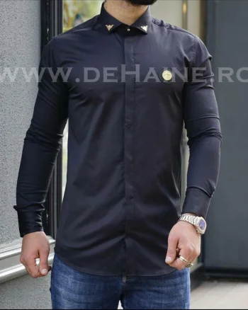 Camasa barbati eleganta neagra slim fit B3326   O4-2.1