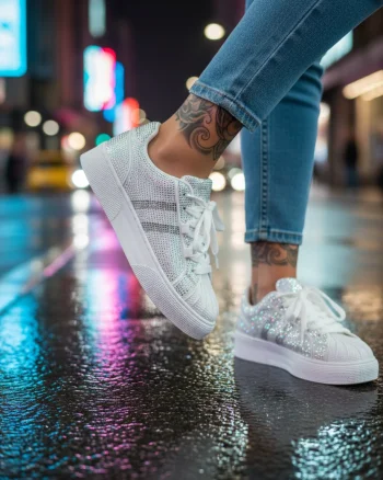 Adidasi dama casual albi M2095 N9-2