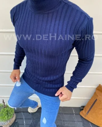 Helanca barbati slim fit  bleumarin B2970 M3*