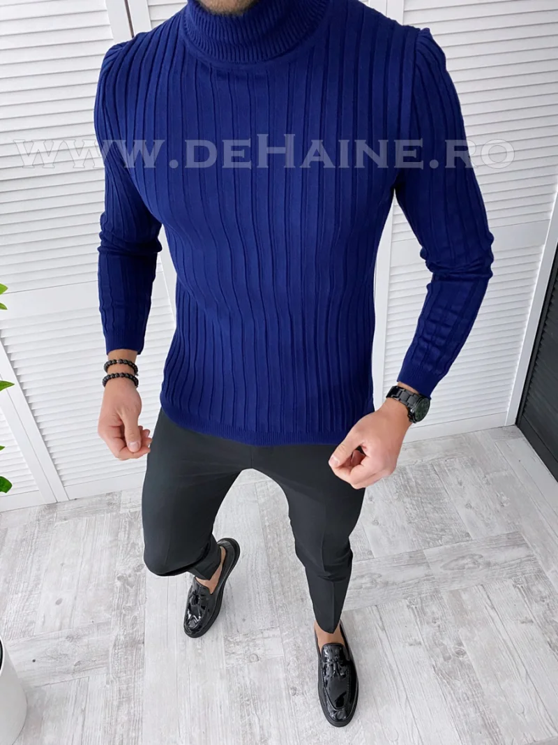Helanca barbati slim fit bleumarin B2736  N3-4.5