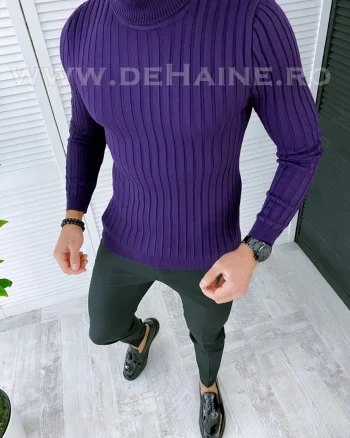 Helanca barbati slim fit mov B2736 V