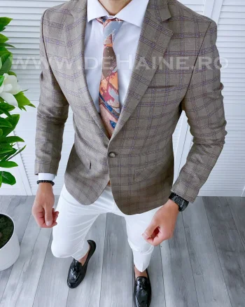 Sacou barbati slim fit B4260 18-1