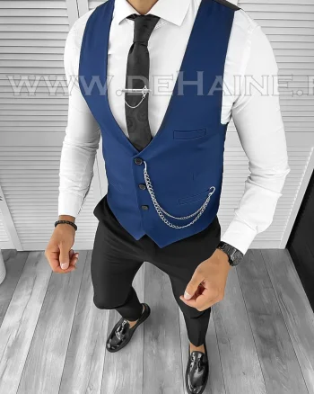 Vesta barbati eleganta slim fit bleumarin B8149 75-4 E