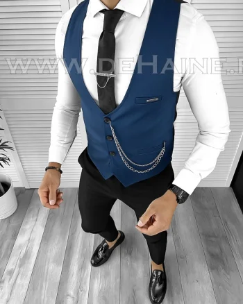 Vesta barbati eleganta slim fit bleumarin B8160 O1-4.2