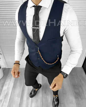 Vesta barbati eleganta slim fit bleumarin B8172  O5-4.3