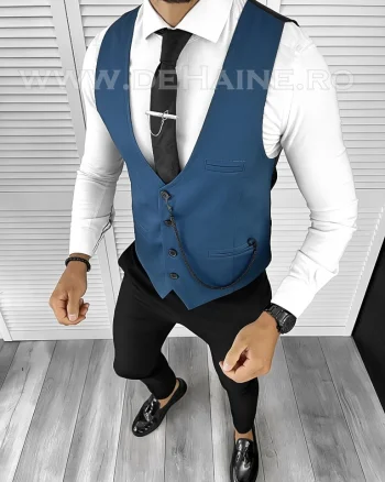 Vesta barbati slim fit bleumarin B8245 Q1-3